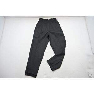 VTG Giorgio Saint Angelo Dress Pants 100% Wool Black Pleated Womens Size 10